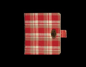 circa 1942: Still life of Anne Frank's red plaid diary, her first journal, in which she wrote from 1942 to 1944. (Photo by Anne Frank Fonds - Basel via Getty Images)